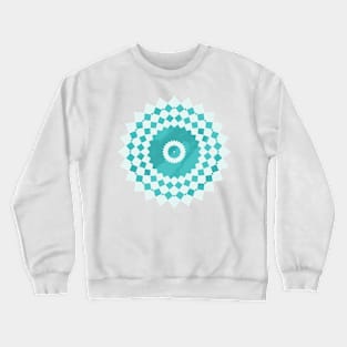 Turquoise Mandala Abstract Sky Texture Crewneck Sweatshirt